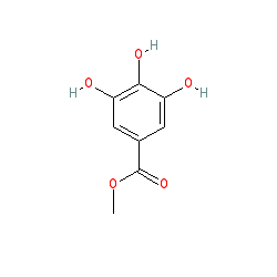 Methyl 3,4,5-trihydroxybenzoate chemical structure (CAS 99-24-1)