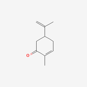 2-Methyl-5-(prop-1-en-2-yl)cyclohex-2-enone chemical structure (CAS 99-49-0)