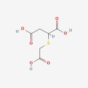 2-((Carboxymethyl)thio)succinic acid chemical structure (CAS 99-68-3)