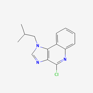 4-Chloro-1-(2-methylpropyl)-1H-imidazo[4,5-c]quinoline chemical structure (CAS 99010-64-7)