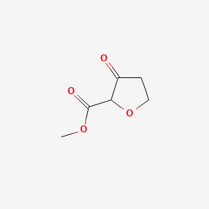 Methyl 3-oxotetrahydrofuran-2-carboxylate chemical structure (CAS 99017-83-1)