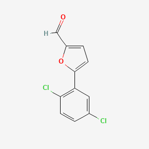 5-(2,5-Dichlorophenyl)furan-2-carbaldehyde chemical structure (CAS 99113-89-0)