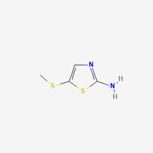 5-(Methylthio)thiazol-2-amine chemical structure (CAS 99171-11-6)