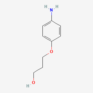 3-(4-Aminophenoxy)propan-1-ol chemical structure (CAS 99190-16-6)
