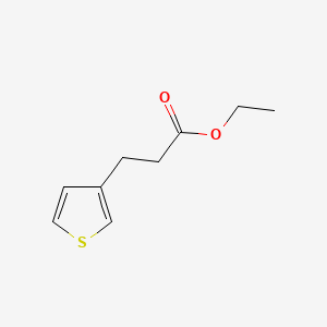 Ethyl 3-(thiophen-3-yl)propanoate chemical structure (CAS 99198-96-6)