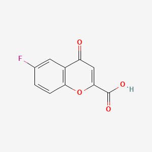 6-Fluoro-4-oxo-4H-chromene-2-carboxylic acid chemical structure (CAS 99199-59-4)