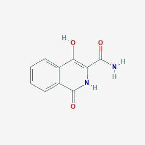 4-Hydroxy-1-oxo-1,2-dihydroisoquinoline-3-carboxamide chemical structure (CAS 99275-67-9)