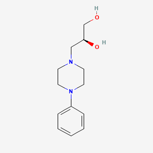 (S)-3-(4-Phenylpiperazin-1-yl)propane-1,2-diol chemical structure (CAS 99291-25-5)