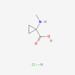 1-(Methylamino)cyclopropanecarboxylic acid hydrochloride chemical structure (CAS 99324-91-1)