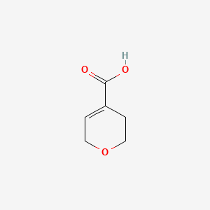 3,6-Dihydro-2H-pyran-4-carboxylic acid chemical structure (CAS 99338-32-6)