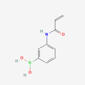 (3-Acrylamidophenyl)boronic acid chemical structure (CAS 99349-68-5)