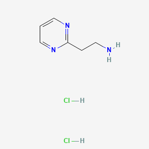 2-(Pyrimidin-2-yl)ethanamine dihydrochloride chemical structure (CAS 99357-24-1)