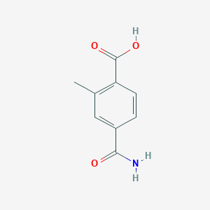 4-Carbamoyl-2-methylbenzoic acid chemical structure (CAS 99357-97-8)