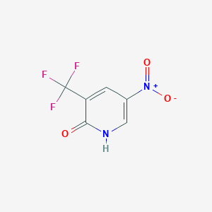 5-Nitro-3-(trifluoromethyl)pyridin-2-ol chemical structure (CAS 99368-66-8)