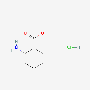Methyl 2-aminocyclohexanecarboxylate hydrochloride chemical structure (CAS 99419-70-2)