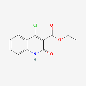 Ethyl 4-chloro-2-oxo-1,2-dihydroquinoline-3-carboxylate chemical structure (CAS 99429-64-8)