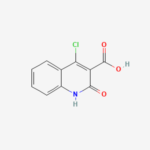 4-Chloro-2-oxo-1,2-dihydroquinoline-3-carboxylic acid chemical structure (CAS 99429-65-9)