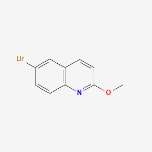 6-Bromo-2-methoxyquinoline chemical structure (CAS 99455-05-7)