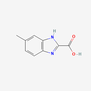 5-Methyl-1H-benzo[d]imidazole-2-carboxylic acid chemical structure (CAS 99459-47-9)