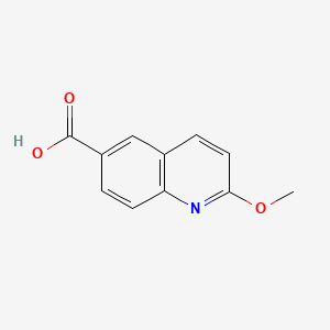 2-Methoxyquinoline-6-carboxylic acid chemical structure (CAS 99472-03-4)