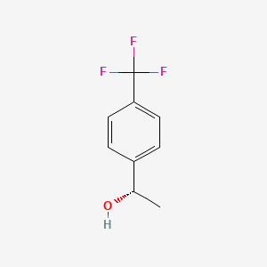 (S)-1-(4-(Trifluoromethyl)phenyl)ethanol chemical structure (CAS 99493-93-3)
