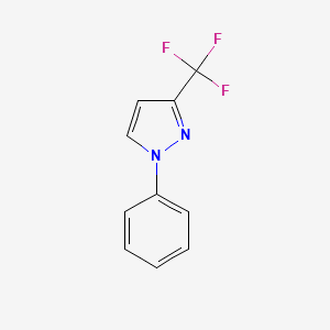 1-Phenyl-3-(trifluoromethyl)-1H-pyrazole chemical structure (CAS 99498-65-4)