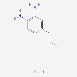 4-Propylbenzene-1,2-diamine hydrochloride chemical structure (CAS 99513-32-3)