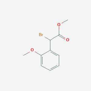 Methyl 2-bromo-2-(2-methoxyphenyl)acetate chemical structure (CAS 99552-78-0)