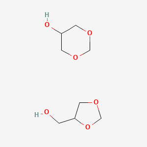 Glycerol Formal (mixture of 1,3-Dioxan-5-ol and 4-Hydroxymethyldioxolane) chemical structure (CAS 99569-11-6)