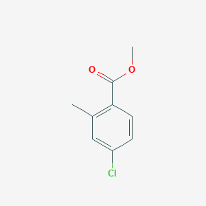 Methyl 4-chloro-2-methylbenzoate chemical structure (CAS 99585-12-3)