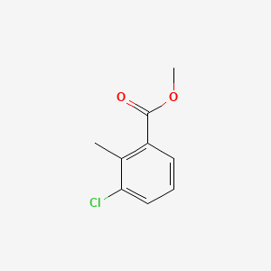 Methyl 3-chloro-2-methylbenzoate chemical structure (CAS 99586-84-2)