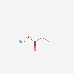 Sodium isobutyrate chemical structure (CAS 996-30-5)