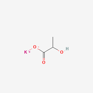 Potassium 2-hydroxypropanoate chemical structure (CAS 996-31-6)