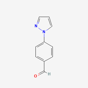 4-(1H-Pyrazol-1-yl)benzaldehyde chemical structure (CAS 99662-34-7)
