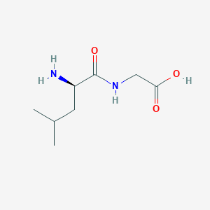 H-D-Leu-Gly-OH chemical structure (CAS 997-05-7)