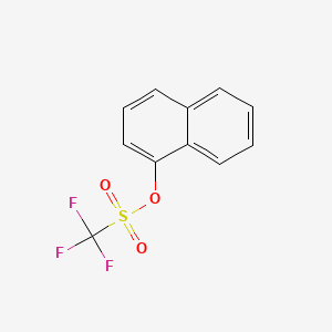 Naphthalen-1-yl trifluoromethanesulfonate chemical structure (CAS 99747-74-7)