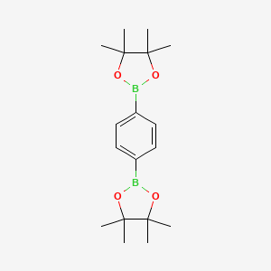 1,4-Bis(4,4,5,5-tetramethyl-1,3,2-dioxaborolan-2-yl)benzene chemical structure (CAS 99770-93-1)