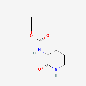 tert-Butyl (2-oxopiperidin-3-yl)carbamate chemical structure (CAS 99780-98-0)