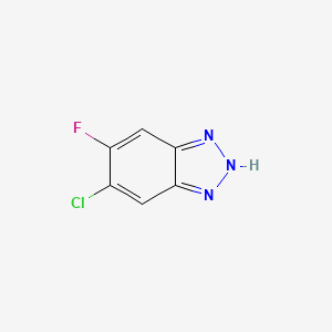 6-Chloro-5-fluoro-1H-benzo[d][1,2,3]triazole chemical structure (CAS 99803-85-7)