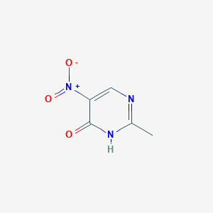 2-Methyl-5-nitropyrimidin-4(1H)-one chemical structure (CAS 99893-01-3)