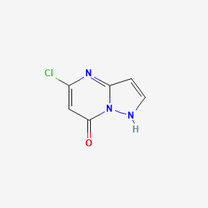 5-Chloropyrazolo[1,5-a]pyrimidin-7(1H)-one chemical structure (CAS 99898-84-7)