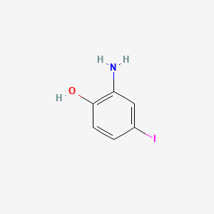 2-Amino-4-iodophenol chemical structure (CAS 99969-17-2)