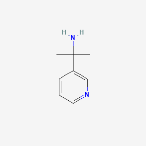 2-(Pyridin-3-yl)propan-2-amine chemical structure (CAS 99980-40-2)