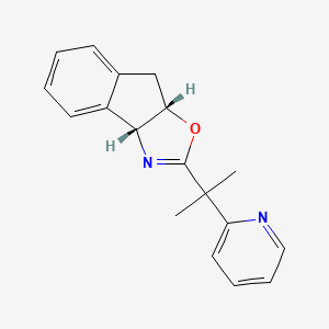 (3aR,8aS)-2-(2-(Pyridin-2-yl)propan-2-yl)-8,8a-dihydro-3aH-indeno[1,2-d]oxazole chemical structure