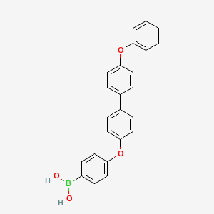 (4-((4'-Phenoxy-[1,1'-biphenyl]-4-yl)oxy)phenyl)boronic acid chemical structure