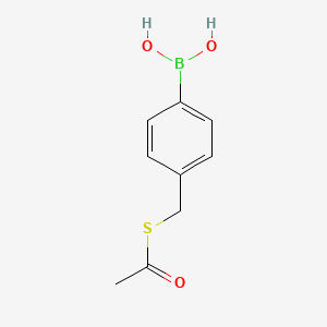 (4-((Acetylthio)methyl)phenyl)boronic acid chemical structure