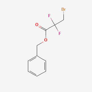 Benzyl 3-bromo-2,2-difluoropropanoate chemical structure