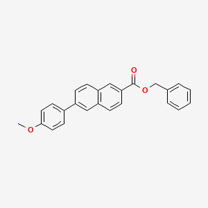 Benzyl 6-(4-methoxyphenyl)-2-naphthoate chemical structure