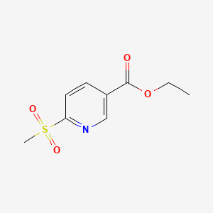Ethyl 6-(methylsulfonyl)nicotinate chemical structure