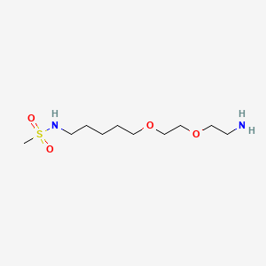 N-(5-(2-(2-Aminoethoxy)ethoxy)pentyl)methanesulfonamide chemical structure